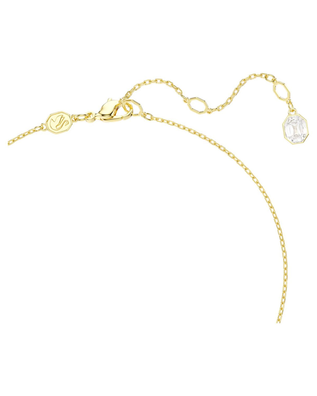Idyllia pendant Crystal pearl, Mixed cuts, Flower, Multicoloured, 18k gold finish 5723140