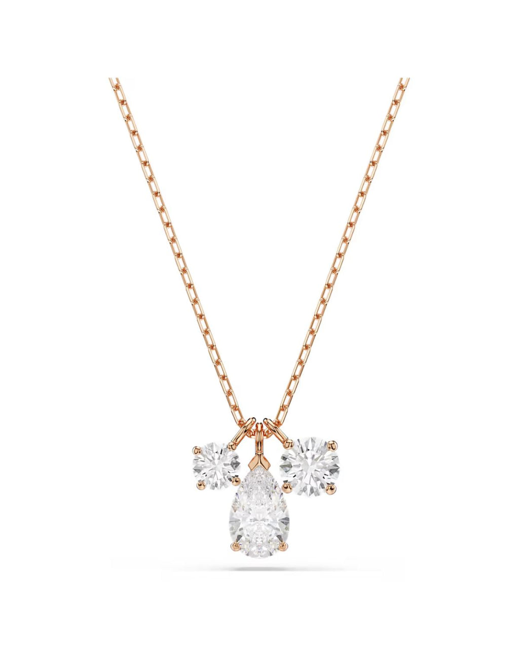 Mesmera pendant Mixed cuts, White, 18k rose gold finish 5734245