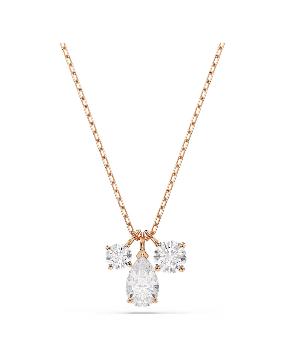 Mesmera pendant Mixed cuts, White, 18k rose gold finish 5734245