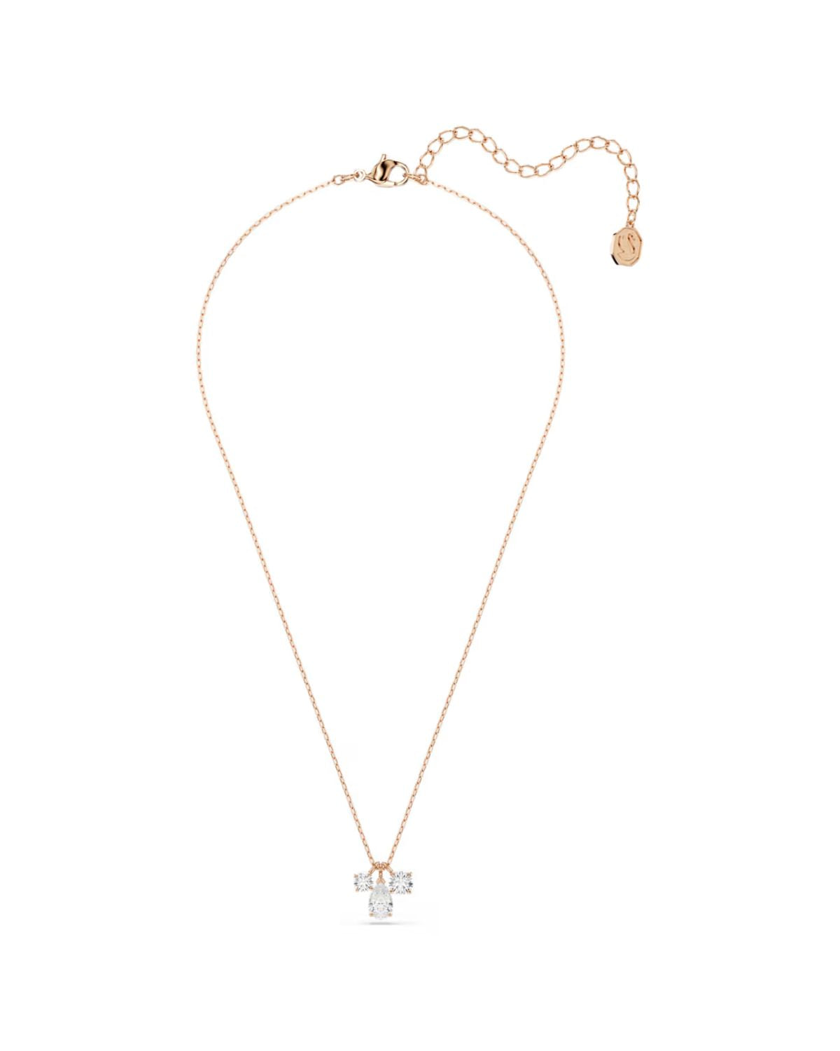 Mesmera pendant Mixed cuts, White, 18k rose gold finish 5734245