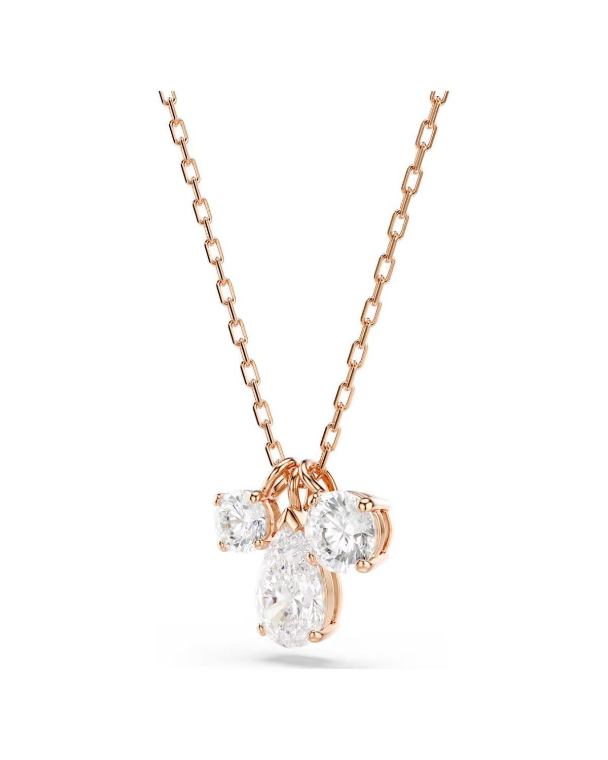 Mesmera pendant Mixed cuts, White, 18k rose gold finish 5734245