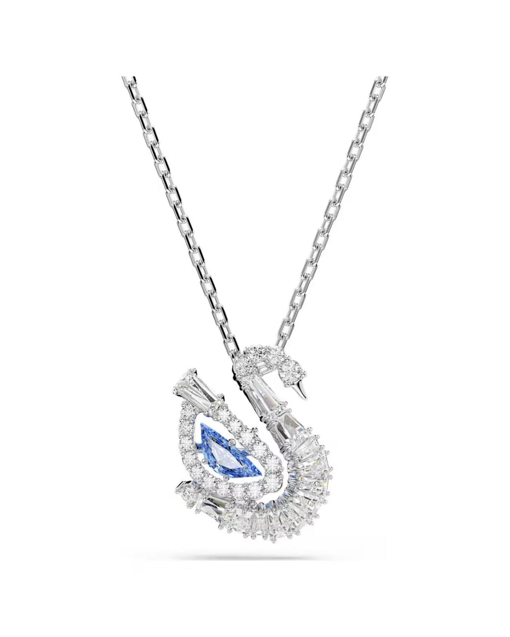 Swan pendant Mixed cuts, Swan, Blue 5723389