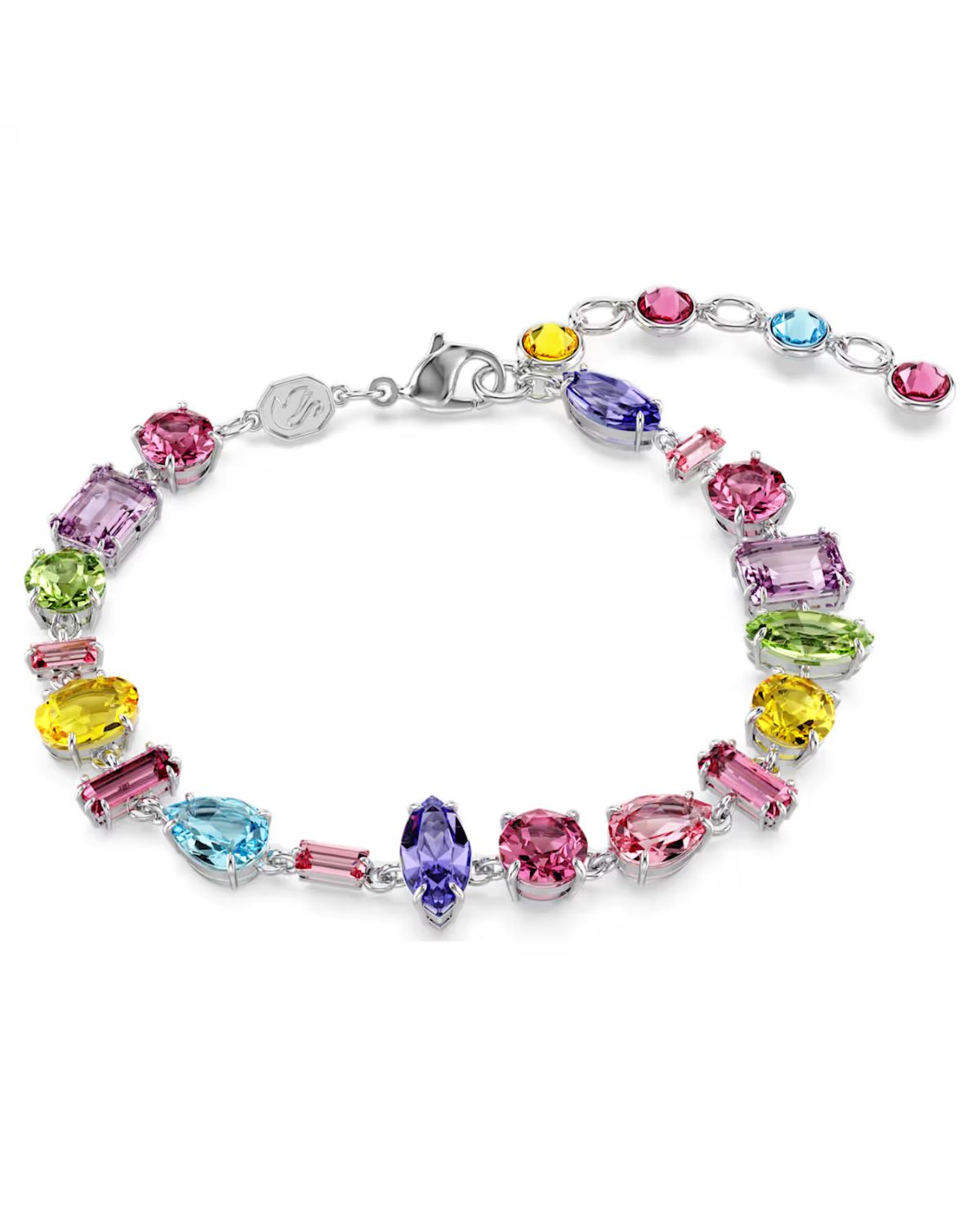RE Gema bracelet Mixed cuts, Multicoloured, Rhodium plated 5656427