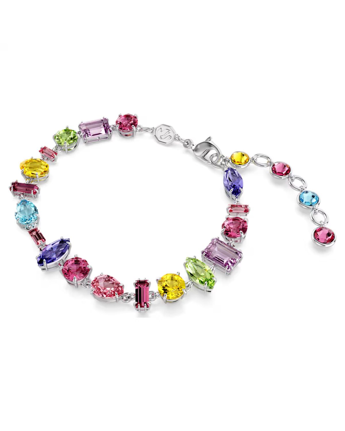 RE Gema bracelet Mixed cuts, Multicoloured, Rhodium plated 5656427