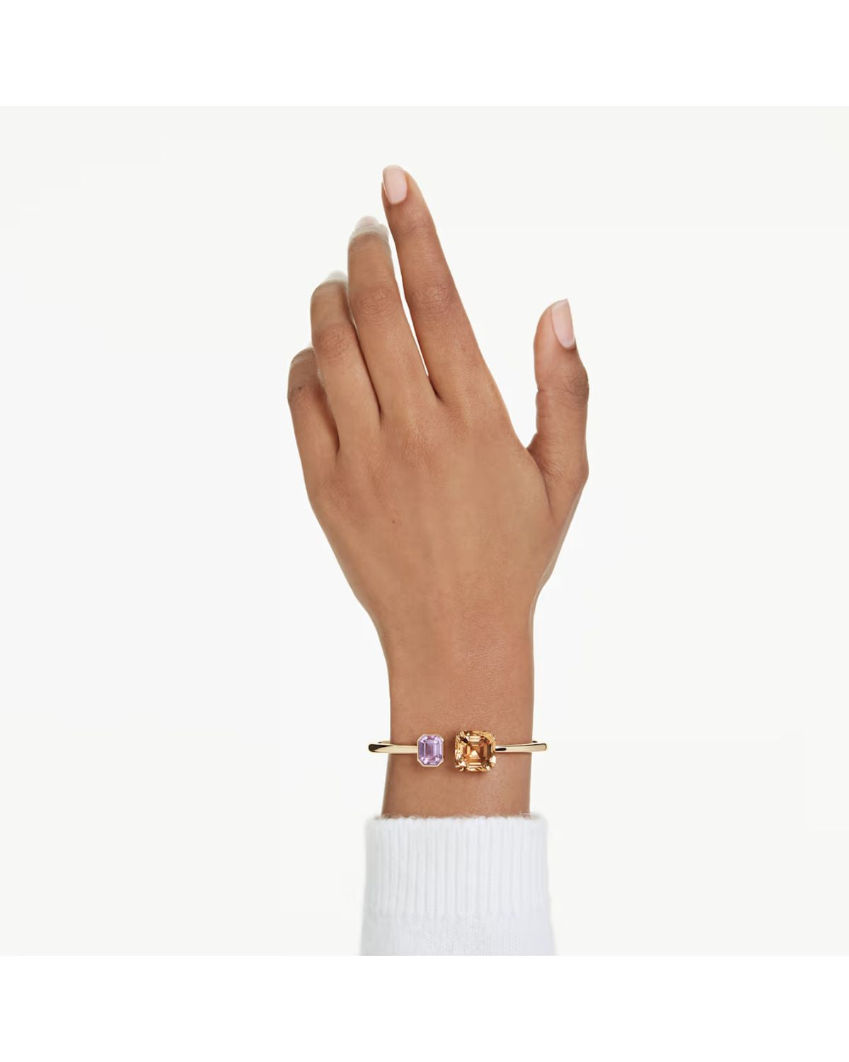 Millenia bangle Octagon cut, Multicoloured, 18k gold finish L 5725754
