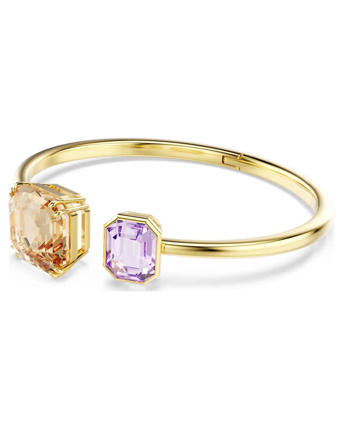 Millenia bangle Octagon cut, Multicoloured, 18k gold finish L 5725754