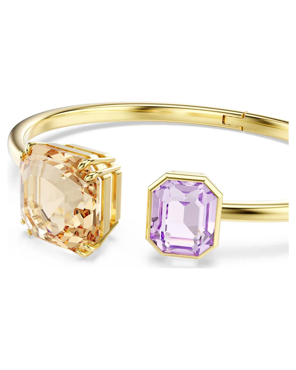 Millenia bangle Octagon cut, Multicoloured, 18k gold finish L 5725754