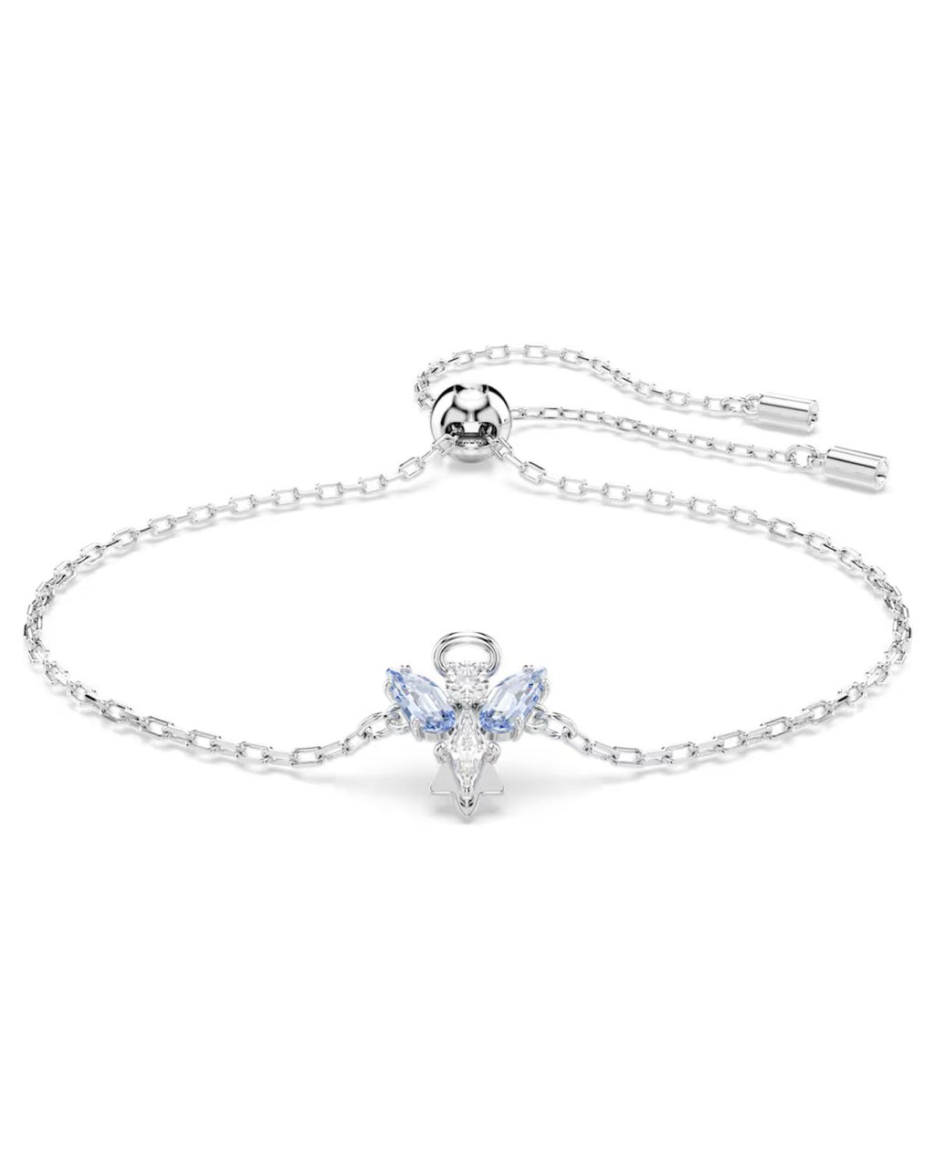 Magic bracelet Angel, Blue, Rhodium plated 5734263