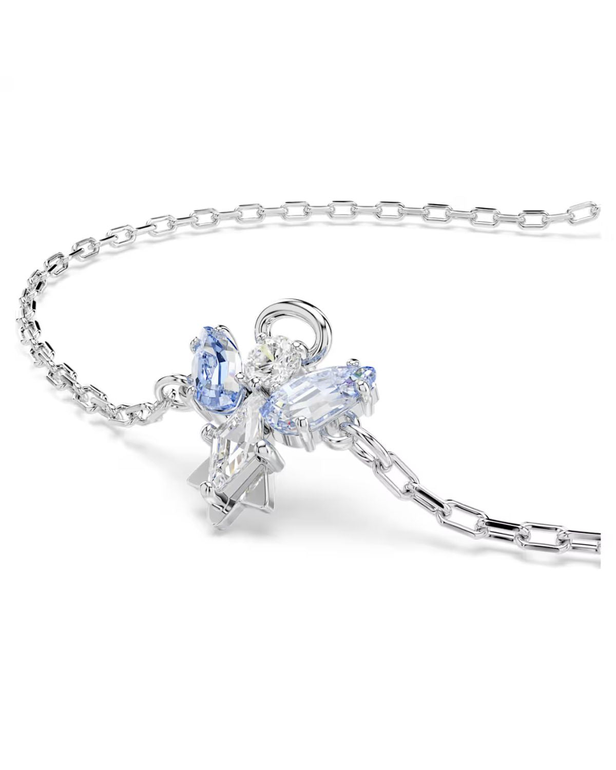 Magic bracelet Angel, Blue, Rhodium plated 5734263