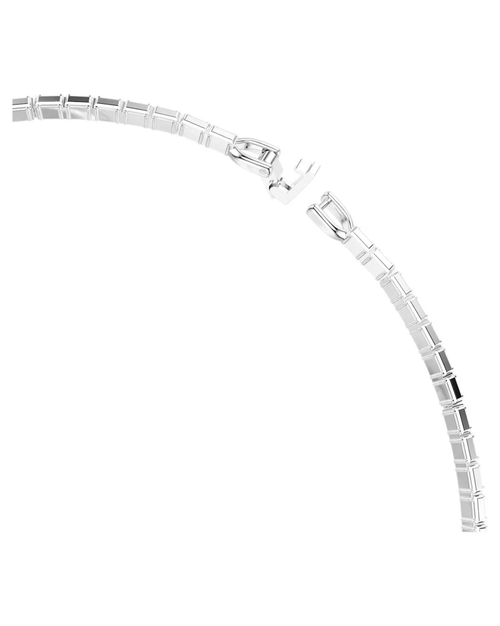 Matrix necklace Baguette cut, White, Rhodium plated 5727111