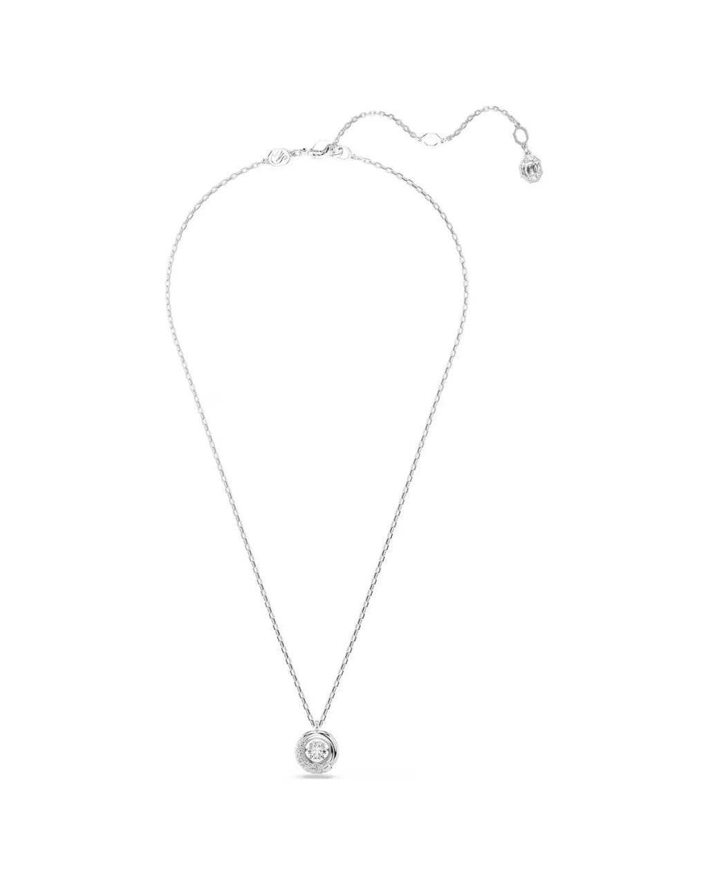 Dextera pendant Round cut, White, Rhodium plated 5733400