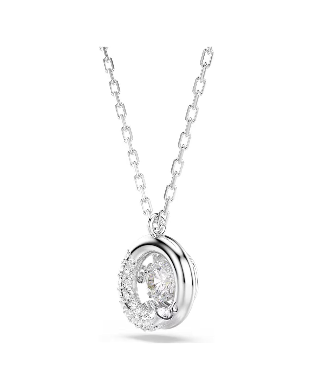 Dextera pendant Round cut, White, Rhodium plated 5733400