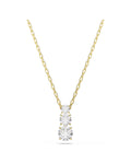 Stilla Attract pendant Round cut, White, 18k gold finish 5723298