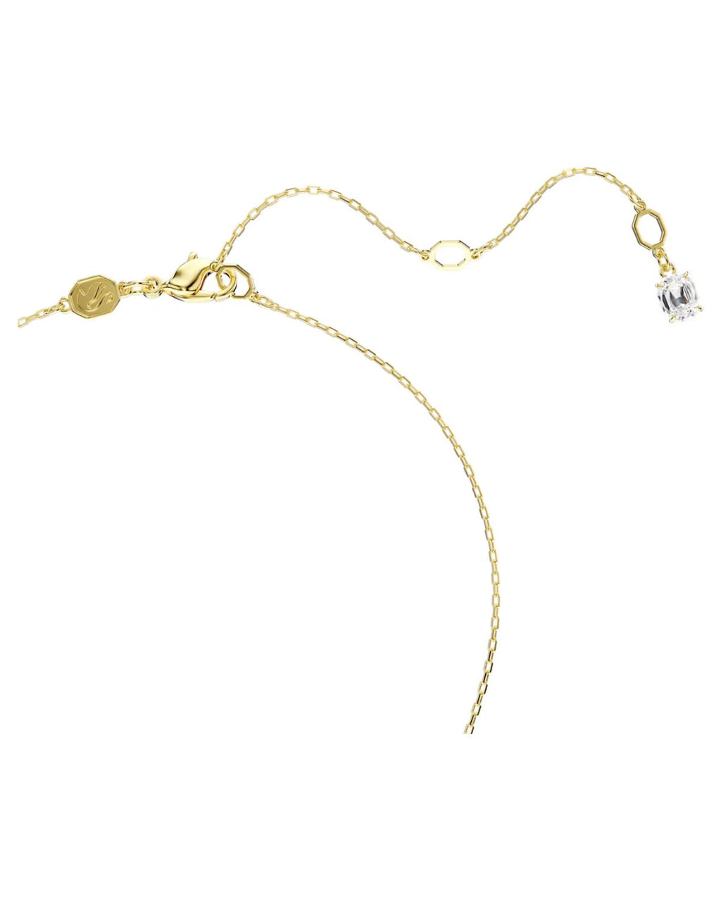 Stilla Attract pendant Round cut, White, 18k gold finish 5723298