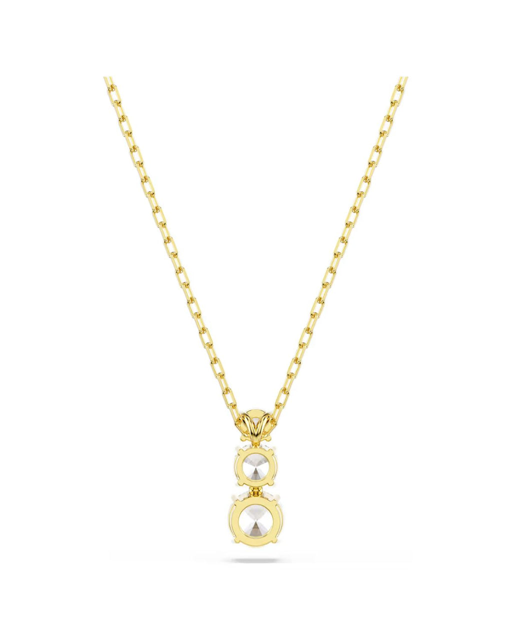 Stilla Attract pendant Round cut, White, 18k gold finish 5723298