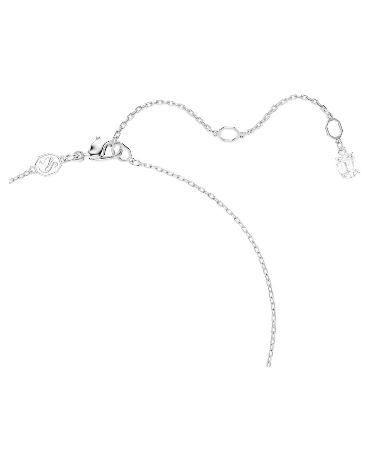 Matrix pendant Mixed cuts, Blue, Rhodium plated 5732265