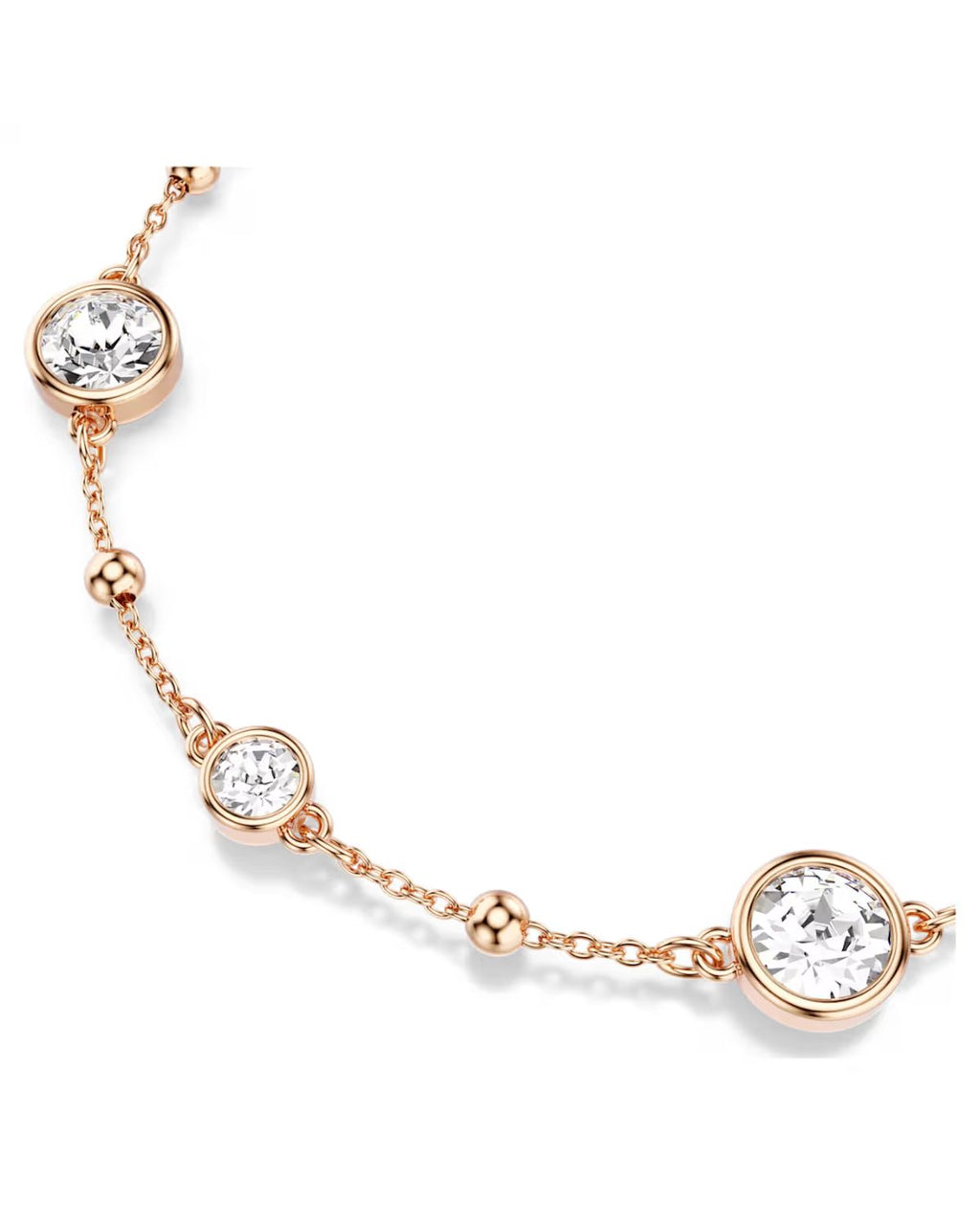 Imber bracelet Round cut, White, Rose gold-tone plated 5730677