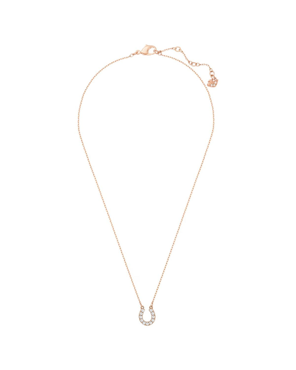 Towards necklace Horseshoe White 18k rose gold plated
