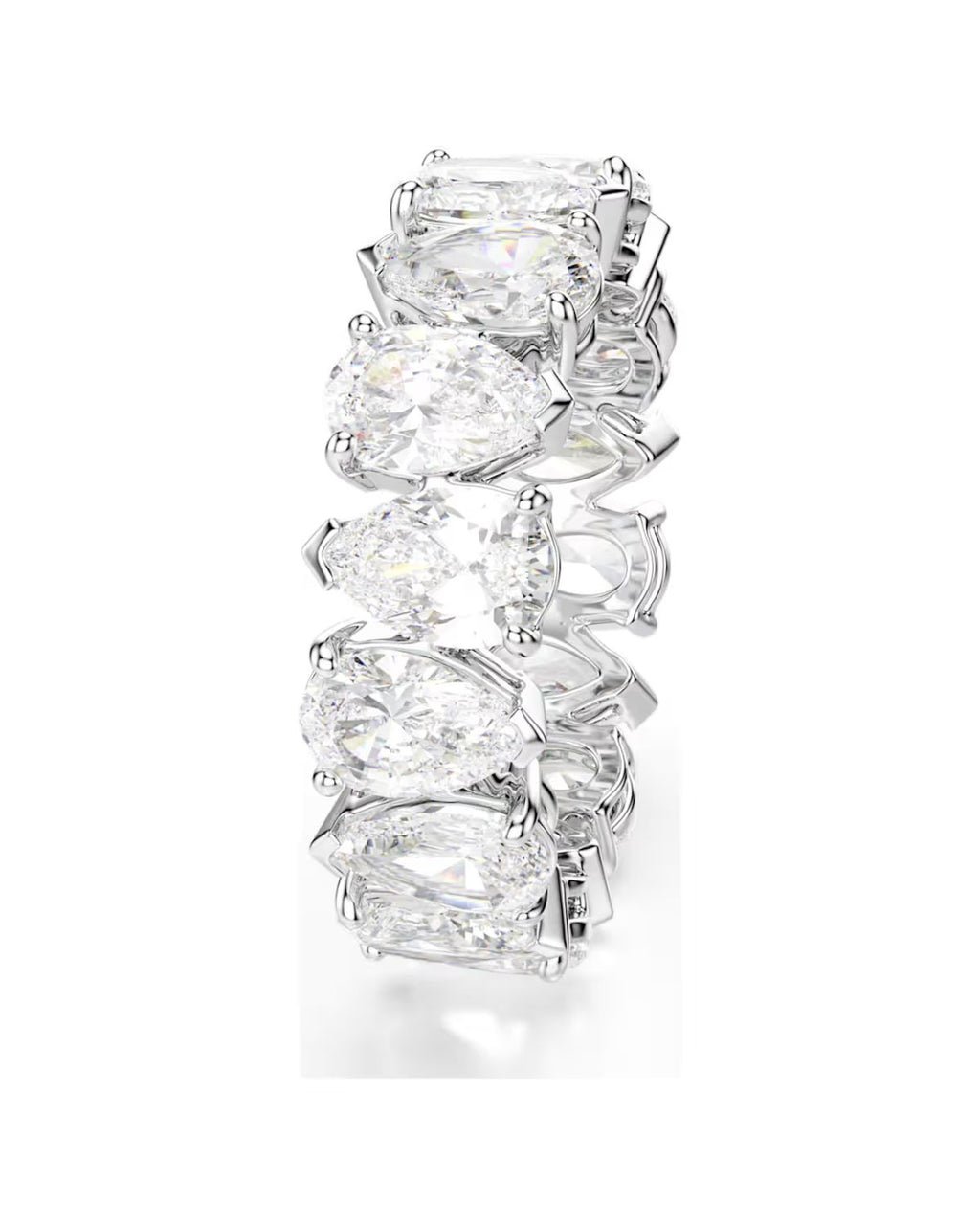 Matrix Vittore ring Pear cut White Silver-tone finish Size 55 5563966