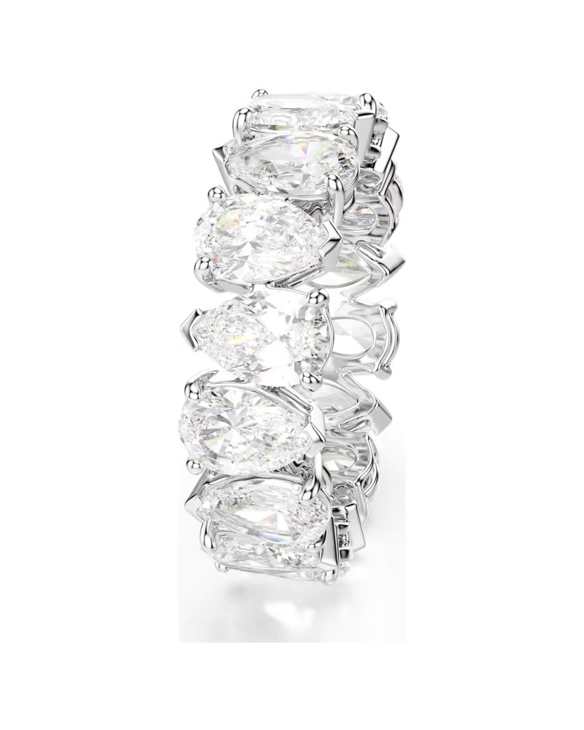 Matrix Vittore ring Pear cut White Silver-tone finish Size 50 5572827