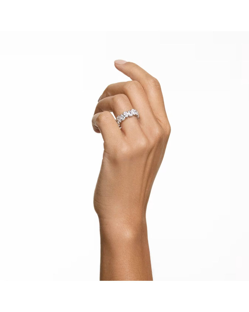 Matrix Vittore ring Pear cut White Silver-tone finish Size 55 5563966