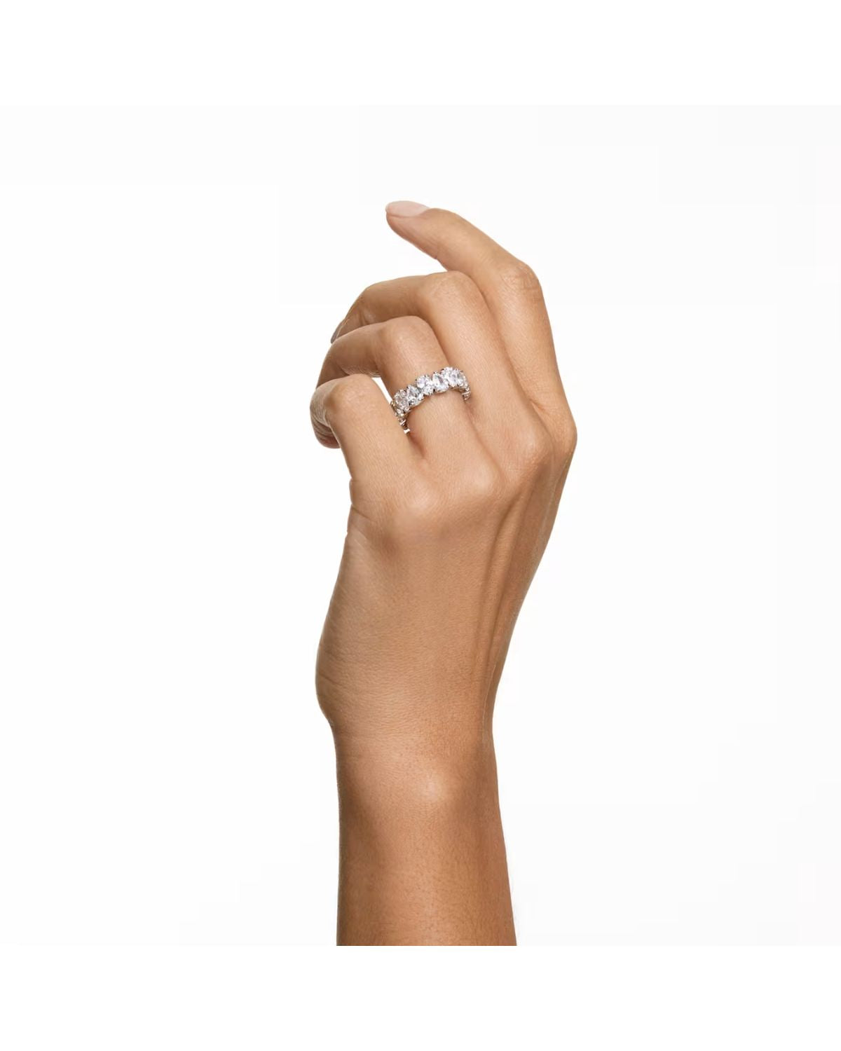 Matrix Vittore ring Pear cut White Silver-tone finish Size 55 5563966