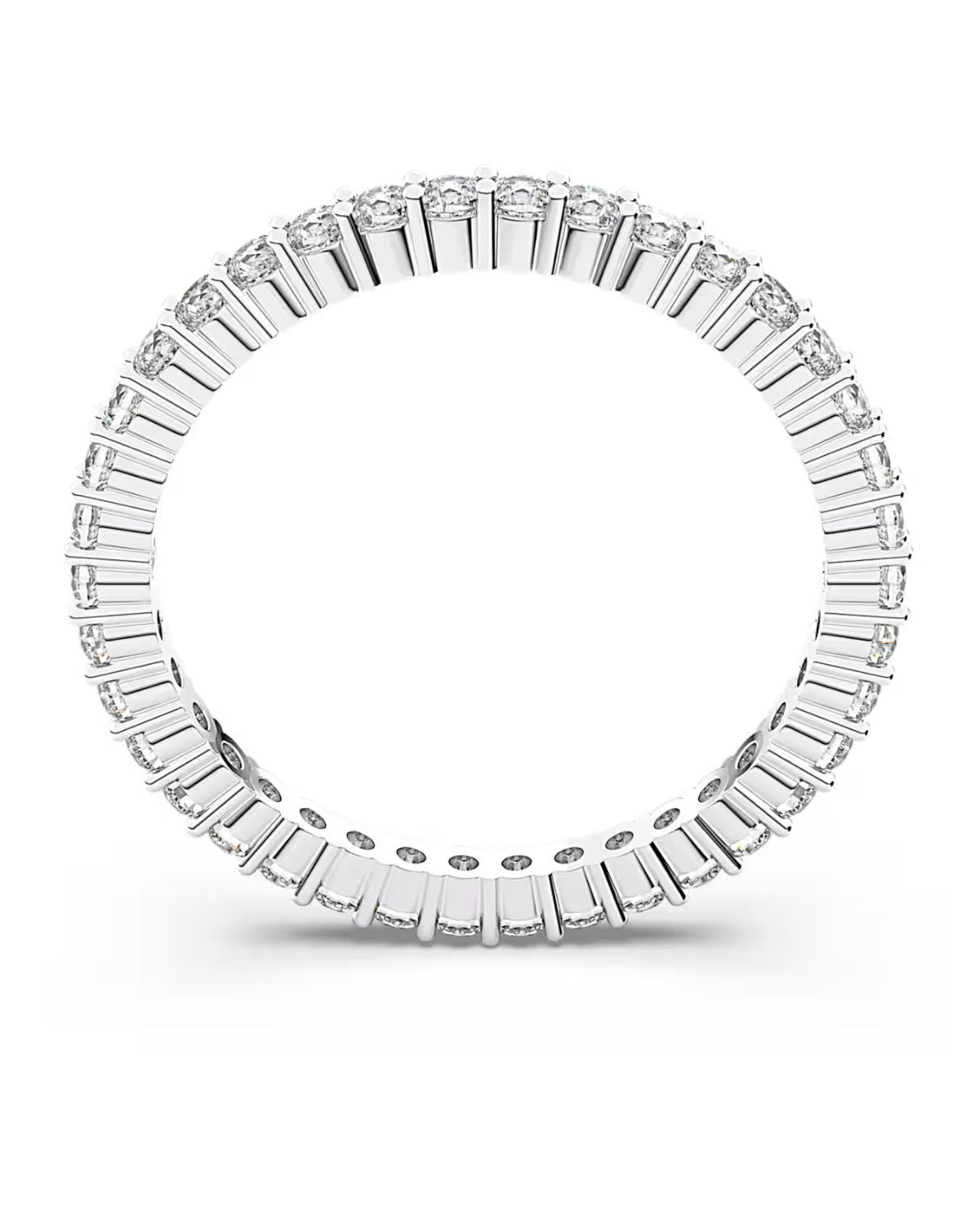 Matrix Vittore ring Round cut White Silver-tone finish Size 52 5257465