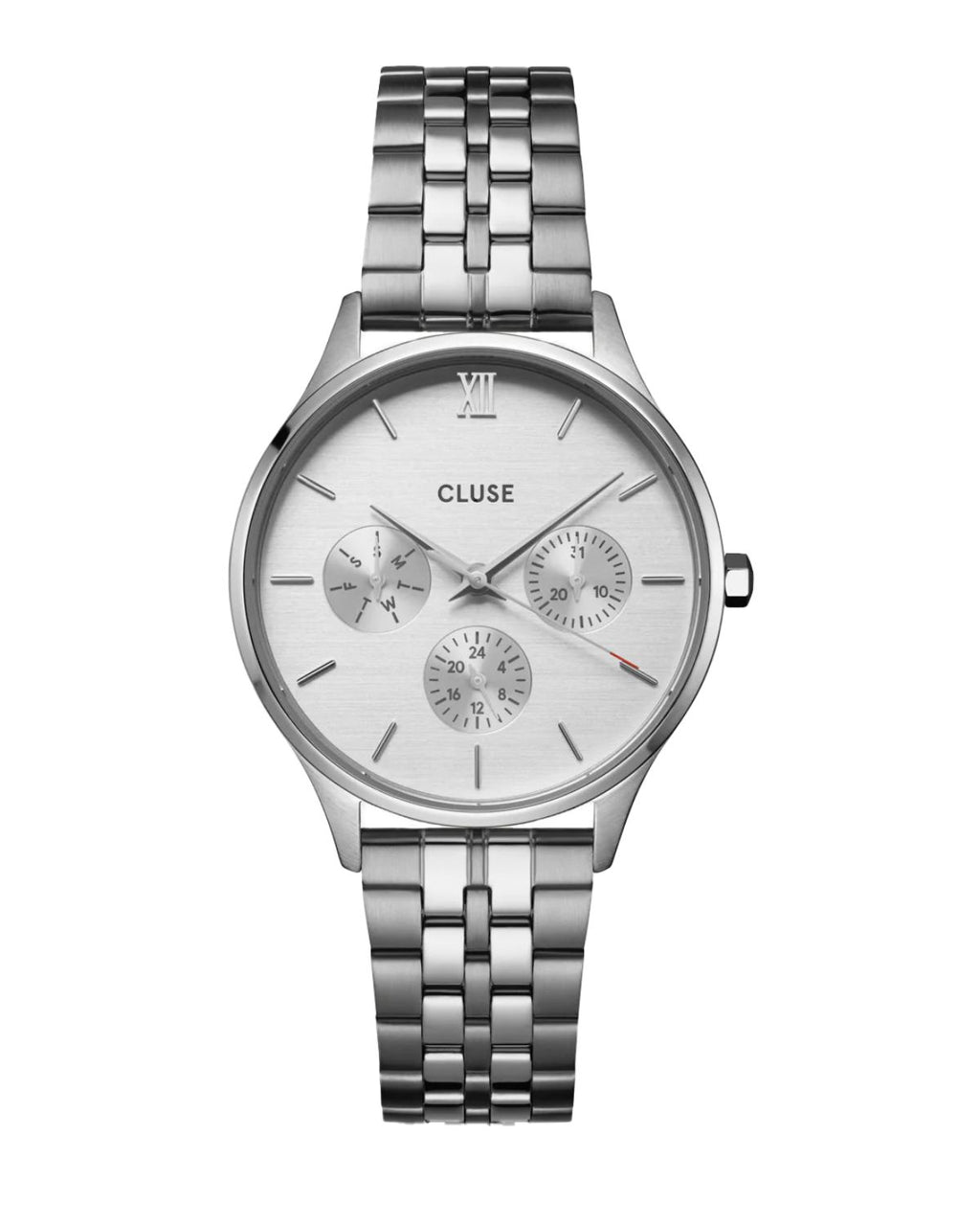 CLUSE - Minuit Multifunction Full Silver Link CW10703