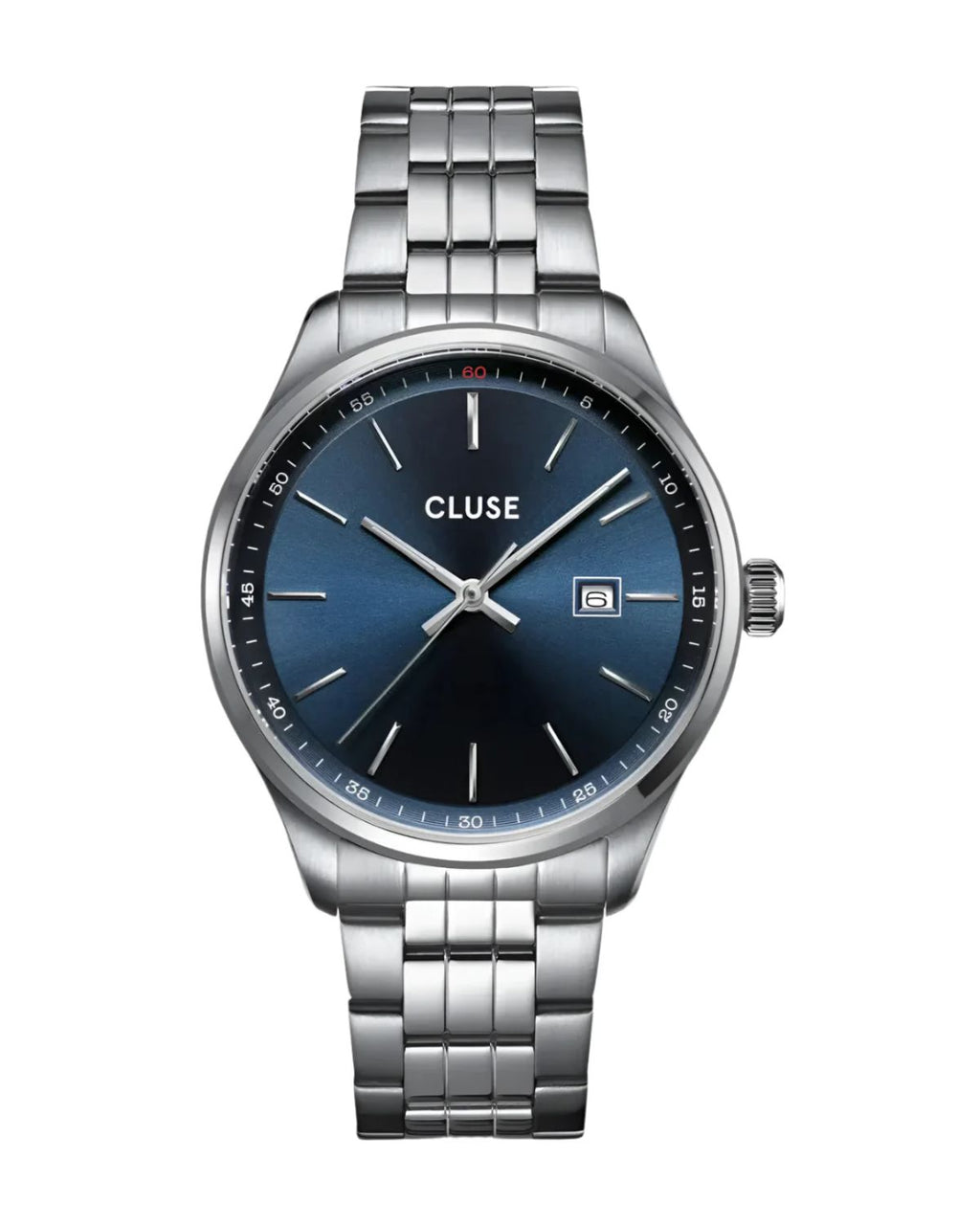 Cluse men's Antheor blue/silver steel link CW20903
