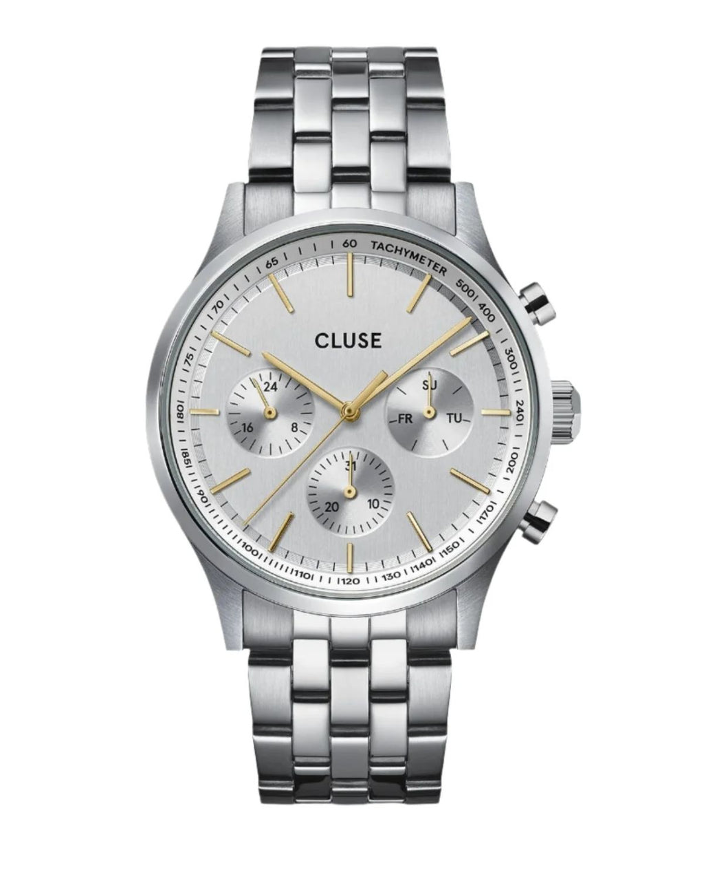 Cluse - Antheor Multifunction White/Steel/Steel Bicolour CW21010