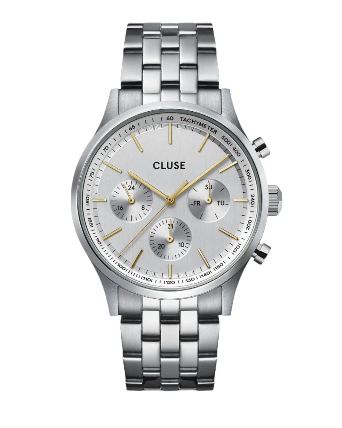 Cluse - Antheor Multifunction White/Steel/Steel Bicolour CW21010