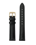 Cluse - Strap 16mm Leather Black, Gold colour CS12229