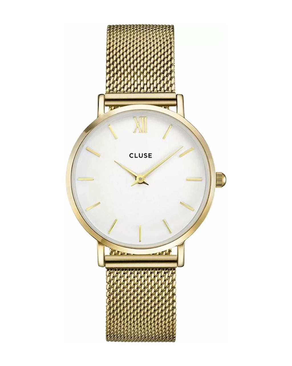 Cluse Minuit Mesh Gold/White CW0101203007