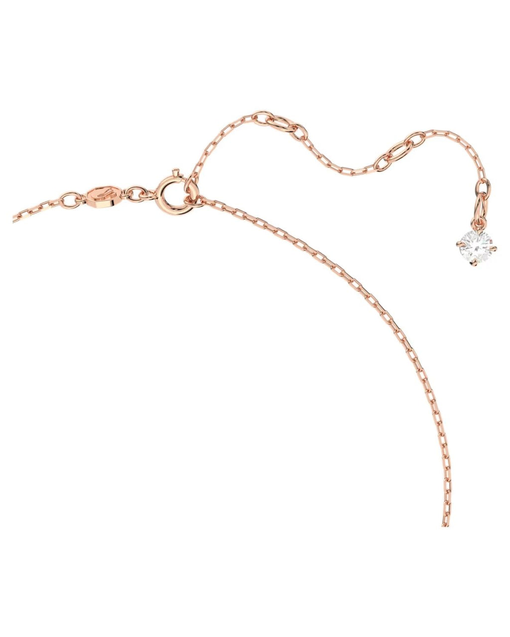 SWAROVSKI Una necklace Octagon cut, Purple, Rose gold-tone plated