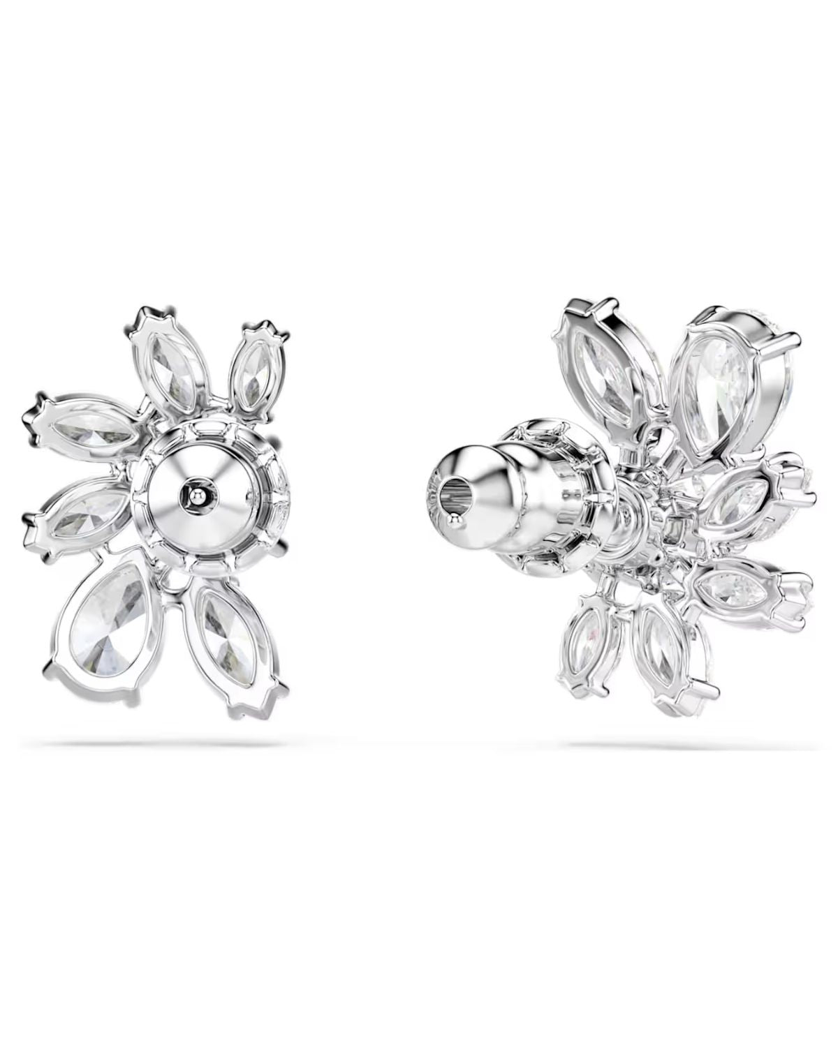 SWAROVSKI Gema Half Flower White Crystal Stud Earrings 5644679