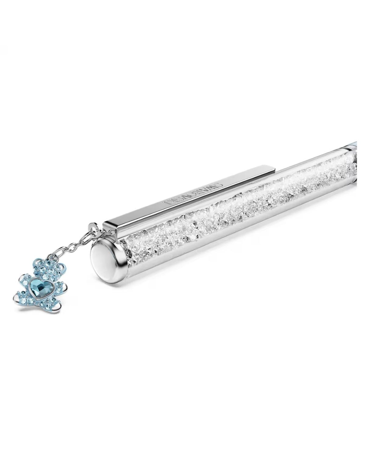 Crystalline ballpoint pen Teddy, Blue, Blue lacquered, chrome plated 5732980