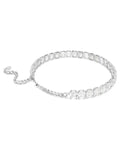 Millenia choker Octagon cut, White, Rhodium plated 5696292