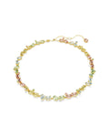Gema Tennis necklace Mixed cuts, Multicoloured, 18k gold finish 5714836