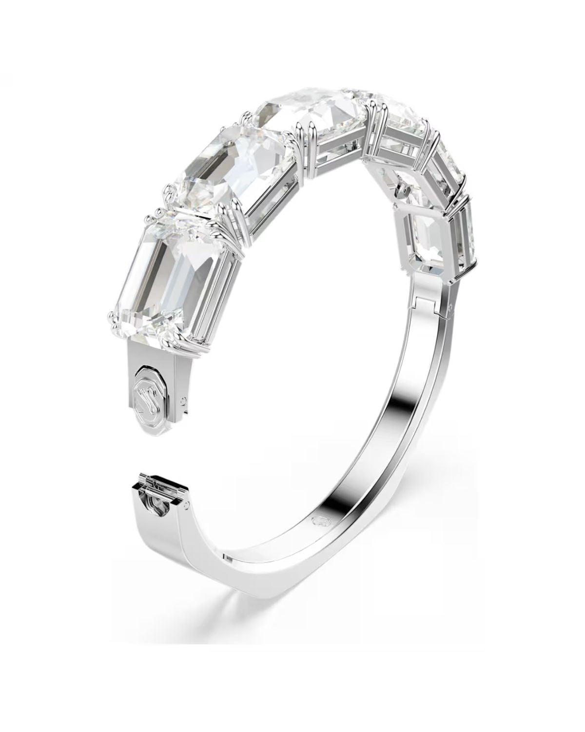 Millenia bangle Octagon cut, White, Rhodium plated 5696322