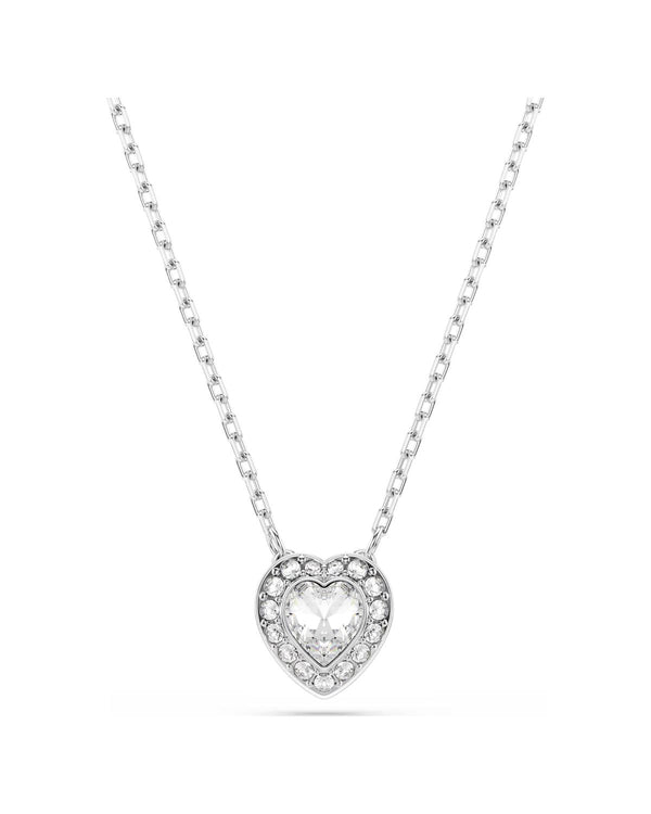 Ariana Grande x Swarovski pendant Mixed cuts, Heart, White, Rhodium plated
