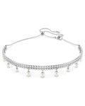 Ariana Grande x Swarovski choker Crystal pearl, Round cut, White, Rhodium plated 5720865