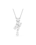 Matrix pendant Mixed cuts, White, Rhodium plated 5700420