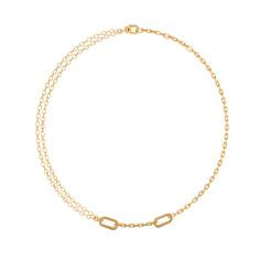 14k Gold-plated link necklace 362303C00-45