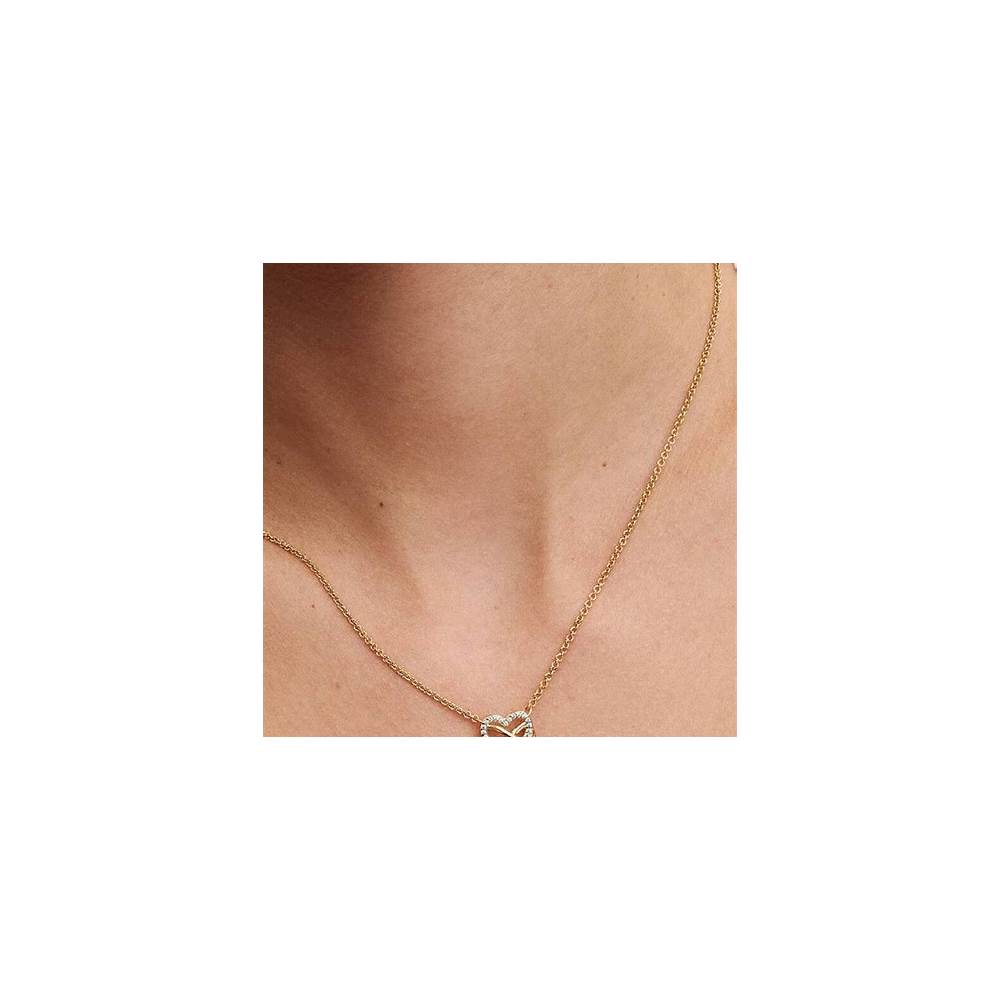 Infinity heart 14k gold-plated necklace 362666C01-50 (High Resolution)