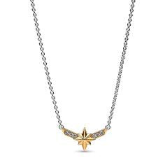 Marvel Captain Marvel Octogram Star Two tone Pendant Necklace 362745C01-50