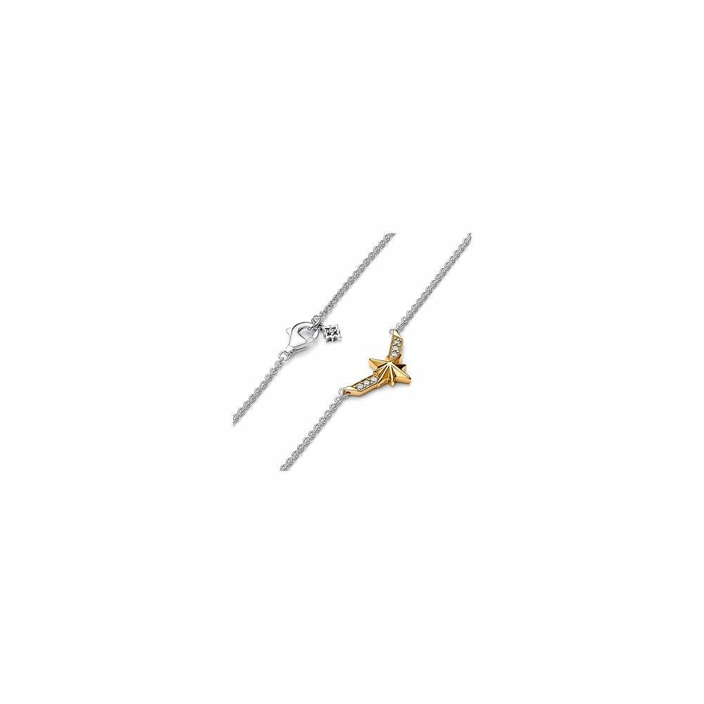 Marvel Captain Marvel Octogram Star Two tone Pendant Necklace 362745C01-50 (High Resolution)
