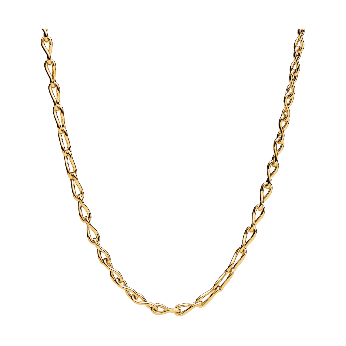 Figure of 8 chain link 14k gold-plated necklace 363052C00-50