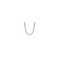 14k Gold-plated collier with white treated freshwater cultured pearl and cubic zirconia 363176C01-45 (High Resolution)