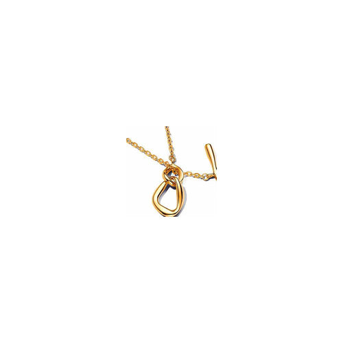14k Gold-plated T-bar necklace 363255C00-50 (High Resolution)