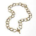 Organically shaped link 14k gold-plated 363881C00-45